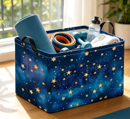 Image of Rectangle Storage Bin,Gift Basket,Room Decor(Sky)