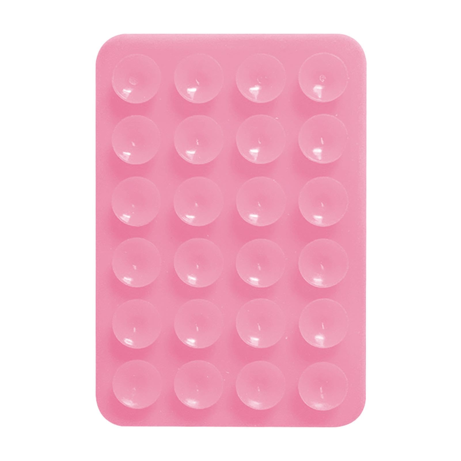 Supporto Per Telefono A Ventosa In Silicone, 2 Pezzi (Rosso E Rosa) - Antiscivolo Per Specchio, Doccia E Cucina, Ideale Per TikTok E Mani Libere - 3