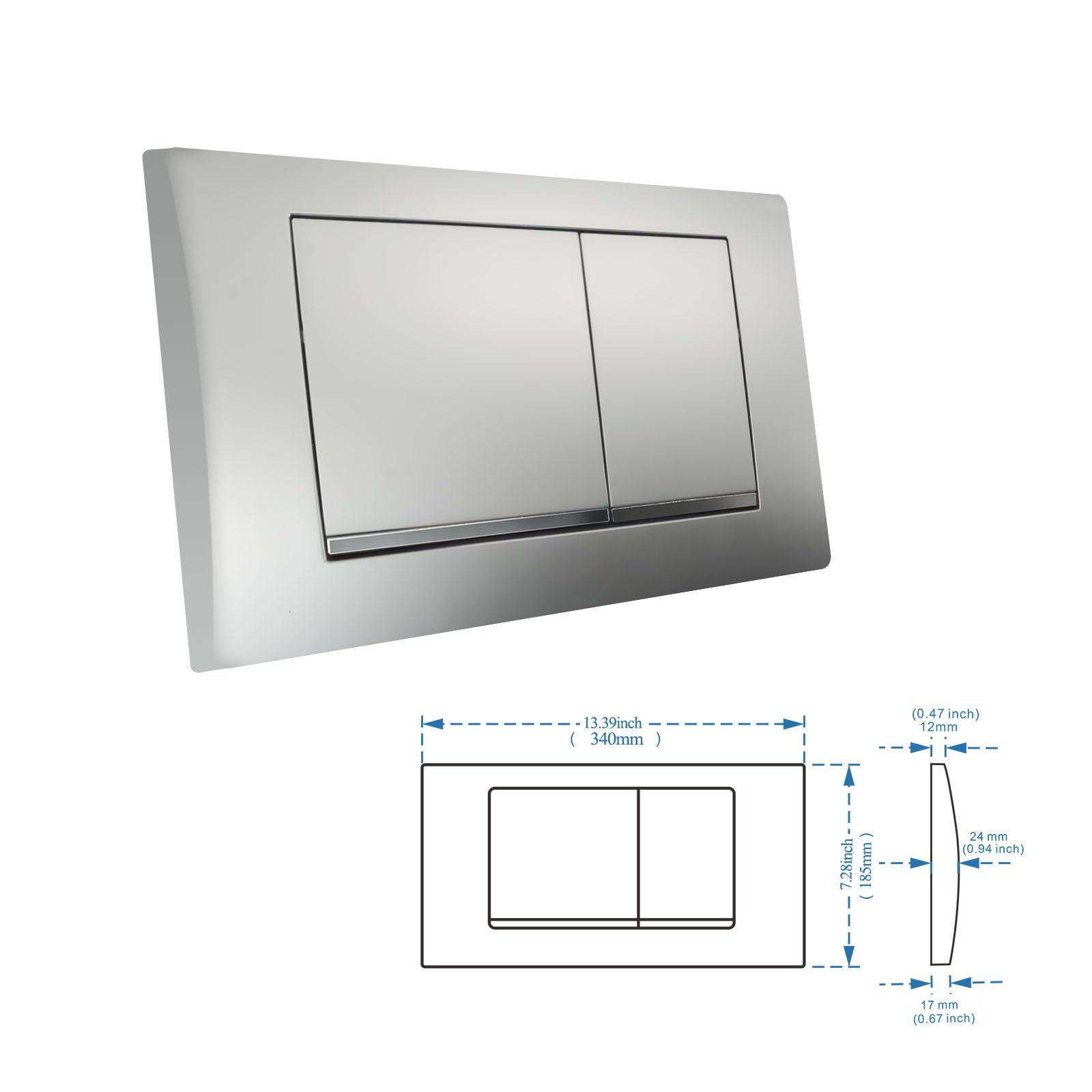 Geberit 240.512.00.1 Placca Di Protezione Per WC Sospeso - Colore Grigio, Accessorio Per Sistemi Di Installazione - Foto 3