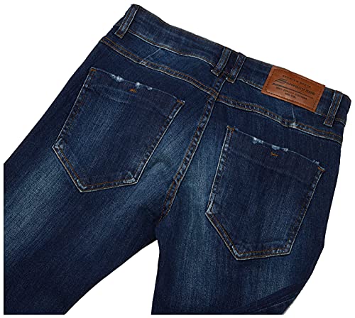 Calças skinny men, Sawary Jeans, Masculino, Indigo, 46