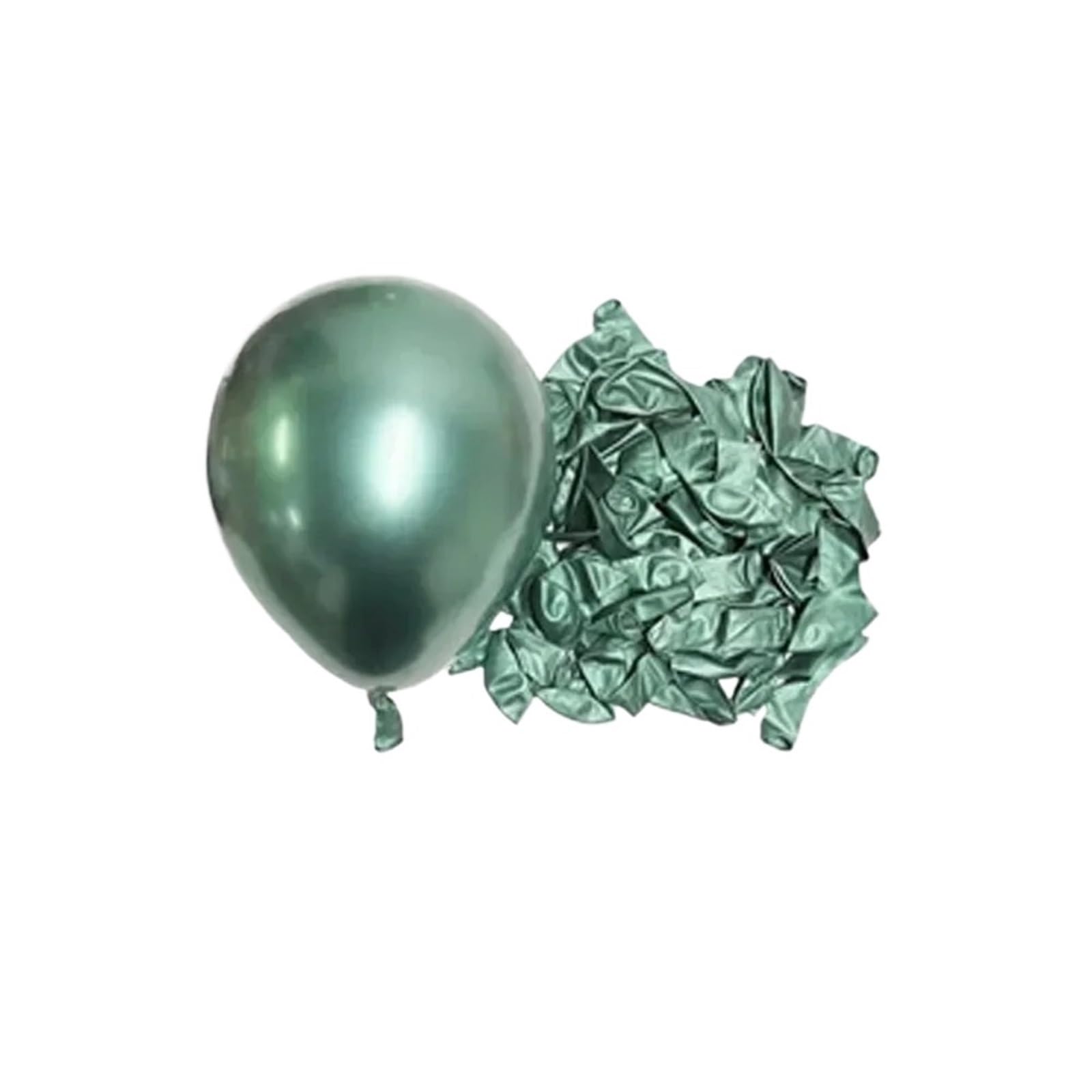 Ballon métallique anniversaire de 12 pouces et decoration de mariage vert argent rose gold
