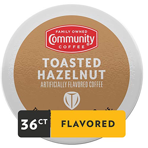 Community Coffee Toasted Hazelnut Flavored 36 Count Coffee Pods, Medium Roast, Compatible With Keurig 2.0 K-Cup Brewers,12 Count (Pack Of 3) #TOP1