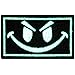 Tactique Smiley maléfique Milspec Swat Brodé à Repasser ou à Coudre Brille dans le noir Patch