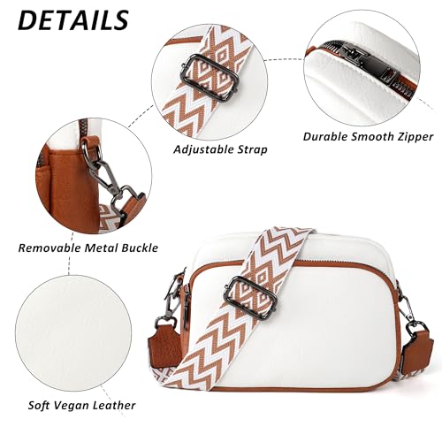 Image of TANTOMI Small Crossbody Bag for Women, Vegan Leather Shoulder Bags for Women, Travel Purse with Adjustable Shoulder Strap