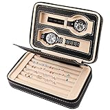 ♣ Petit et portable: boîte à bijoux pour bagues, colliers, boucles d'oreilles, boucles d'oreille, boutons de manchette, etc. Cette boîte à bijoux offre beaucoup d'espace de stockage dans un petit espace, vous pouvez capturer tous vos bijoux en un coup d'œil