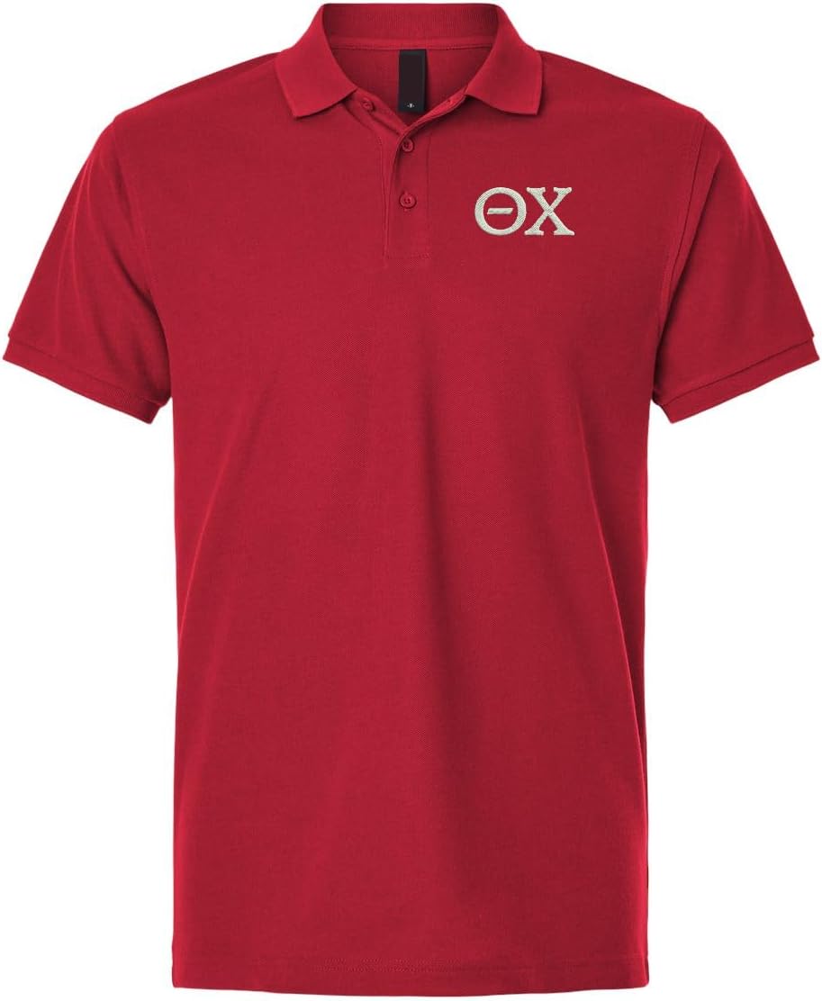 Mega Greek Mens Theta Chi Polo Shirt