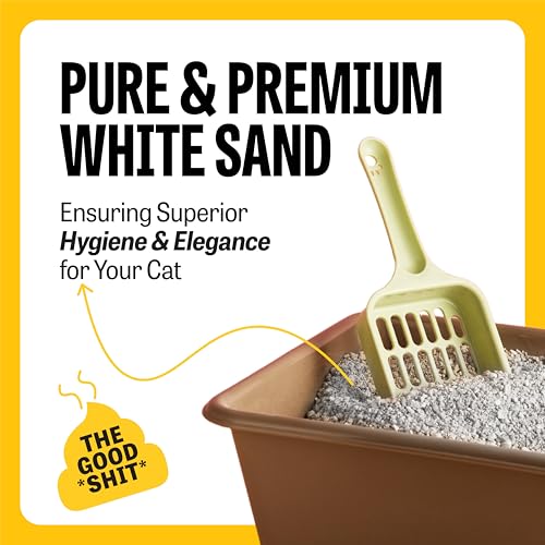 Image of PetCrux Pet Exclusive White Sand Unscented Cat Litter | Made with the Highest Grade White Sand | Superior Odour Control | 99.9% Dust Free Scoopable (for Multiple Cats), 5kg, Pack of 2