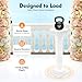 XEJMEOO 2PCS White Roman Columns Set, Columns and Pillars Wedding Hollow Pillars Flower Stand for Wedding Party Event Decor 35 Inch White Plastic Column Event Party Decorative Column