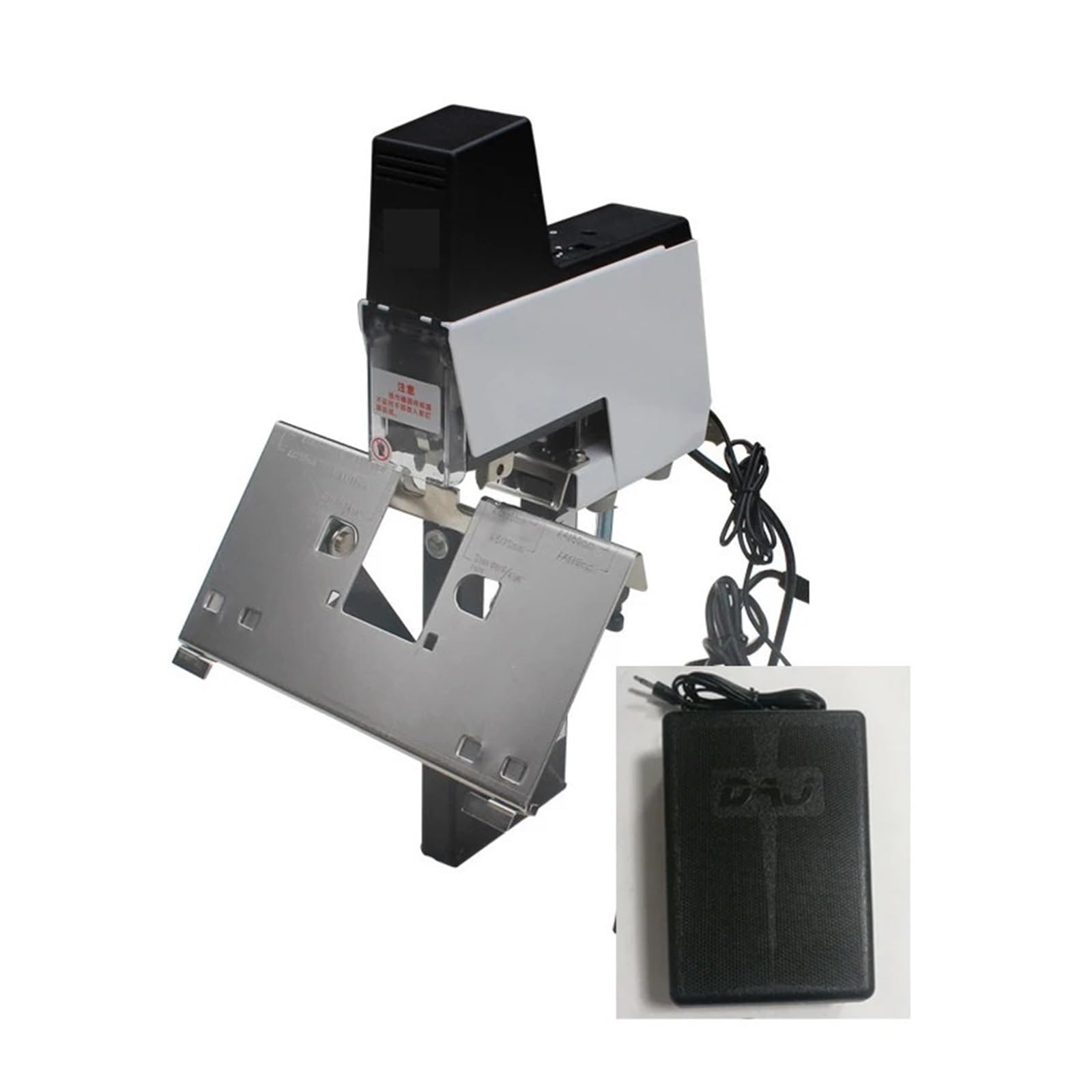 106 Macchina cucitrice elettrica for libri, rilegatrice a punti rapidi, 2-50 fogli con pedale, 100 mm Usi multipli