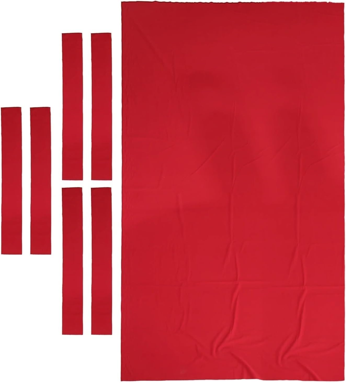 Ssddlzeq Red Billiard Table Accessories Professional-Grade Snooker Tables, Cloth And Accessories(Red)