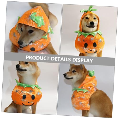 Disfraz de calabaza para perro y gato talla pequeña miniatura 3