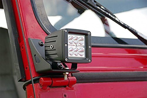 Rough Country Lower Windshield Cube Mounts for 87-95 Jeep Wrangler YJ - 70510