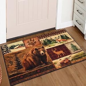 Aspmizfarmhousearearug2x3entryrugnonslipwashableindoordoormatrusticlodgebearmoosedeersmallthrowrugsforentrywaykitchenvintagesoftfauxwoolfloorcarpetdoorrugslowprofile Urban Country Home Decor Aspmiz farmhouse area rug 2×3 entry rug non slip washable indoor door mat rustic lodge bear moose deer small throw rugs for entryway kitchen vintage soft faux wool floor carpet door rugs low profile urban country home decor