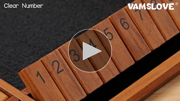 Amazon.com: Vamslove Upgraded 2-8 Players Shut The Box Dice