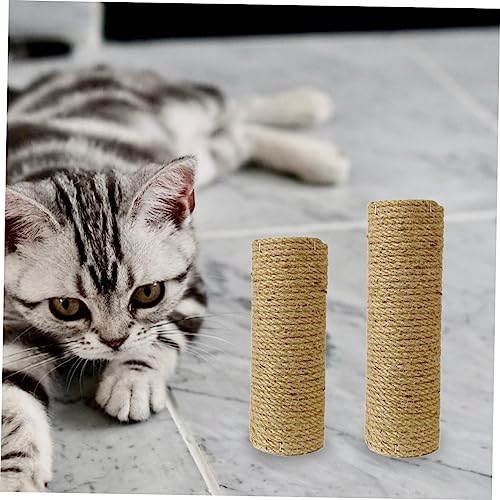 Sosoport 2 Peças De Acessórios Para Estrutura De Escalada Para Gatos Corda De Sisal Para Gatos Subst