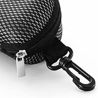 Vista 5 de 2 piezas de cremallera dura gafas de sol Casos portátiles de viaje con gancho de plástico