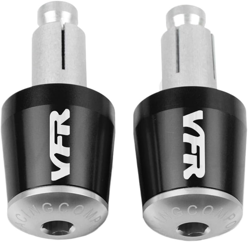 Bar Ends Motorcycle Handlebar Grips End Cap End Plug Compatible with Hon Da VFR 400 750 800 800F Fi/W1 VTEC 1200F 1200X Crosstourer 1200