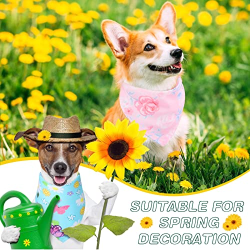 50 Pieces Flower Floral Dog Bandanas Bulk Spring Dog Bandanas Bibs Triangle Dog Scarf Dog Bandanas with Flower Patterns for Small Medium Large Dog Pet Costume Accessories Decoration 50 Pieces Flower Floral Dog Bandanas Bulk Spring Dog Bandanas Bibs Triangle Dog Scarf Dog Bandanas with Flower Patterns for Small Medium Large Dog Pet Costume Accessories Decoration