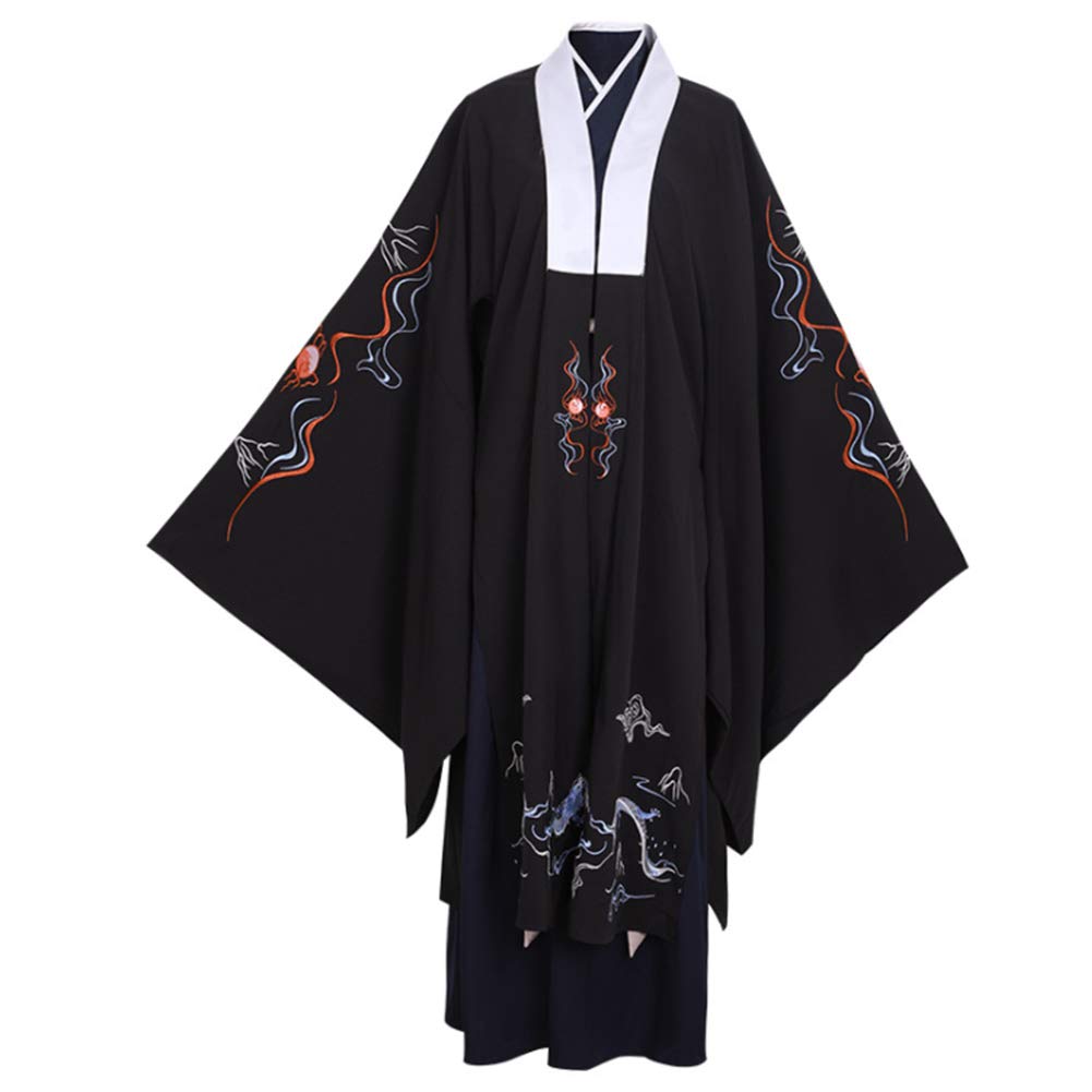 SHUThree-Piece Traditional Chinese Ancient Hanfu Men's Costume Cosplay