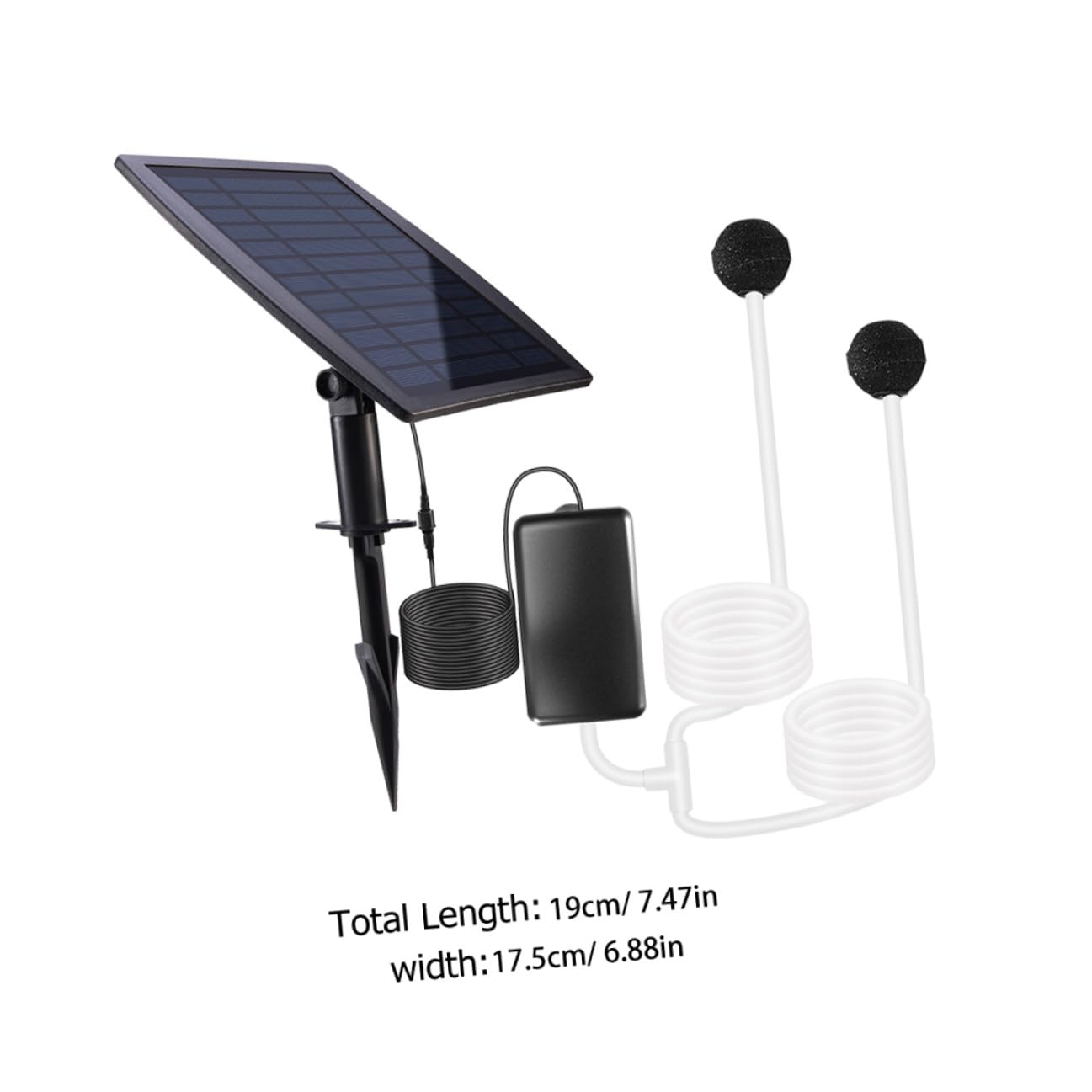 Happyyami Pompa Di Ad Energia Solare Portatile Silenziosa Per Acquari Da Esterno