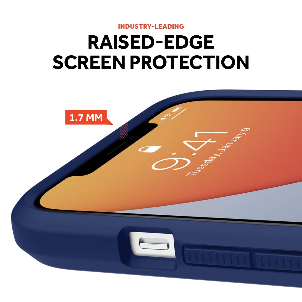 Griffin Survivor Custodia trasparente, standard militare, per Apple iPhone 12 Pro Max (6,7 pollici), design sottile, angoli ammortizzanti, compatibile con Qi, trasparente, GIP-052-CLR