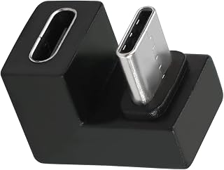 SHANFEILU USB C U-Shape Adapter 180 Degree USB 3.1 Type C Male to Female U-Shape Charging Connector Adapter 4K60Hz 10Gbps for Laptop,Tablet,USB-C Phone