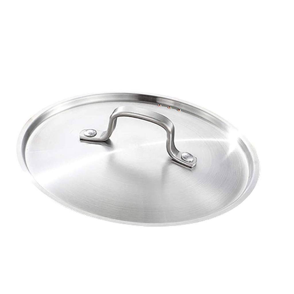 Acier Inoxydable Stockpot Induction Professionnelle sûre Casserole en Acier Inoxydable avec Couvercle - Couvercle en Acier Complet