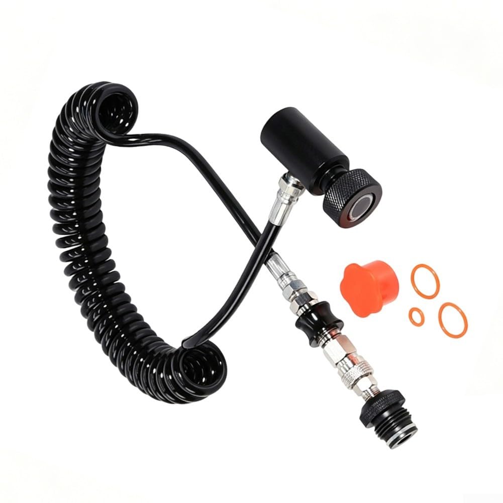 Válvula Deslizante G1/2-14 Manguera Espiral Control Flujo(Black)