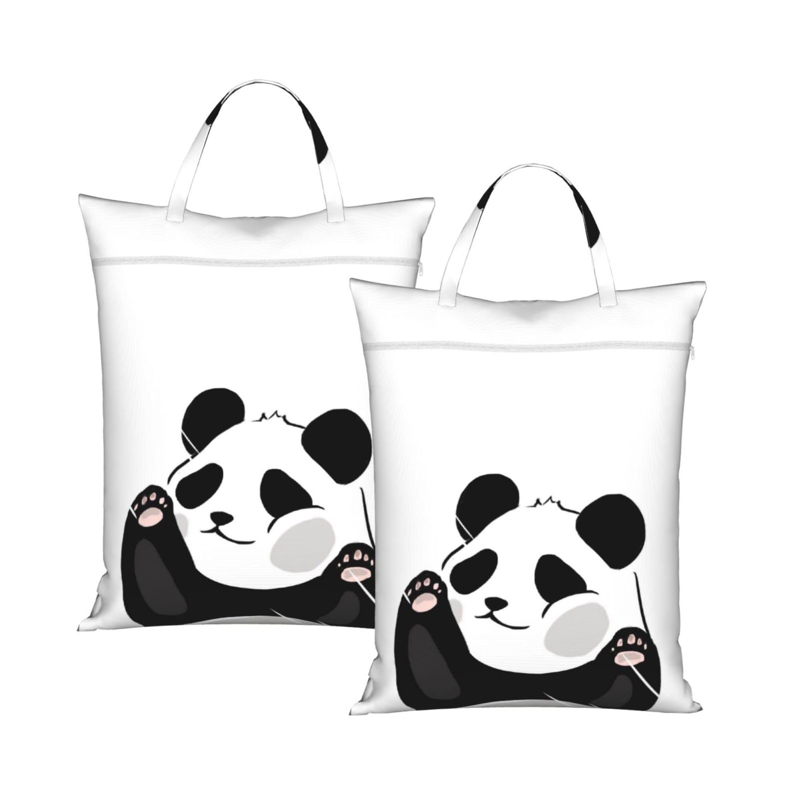YFSGDLBN Funny Panda printed Travel dirty laundry bag clothes pack Storage Basket Bag