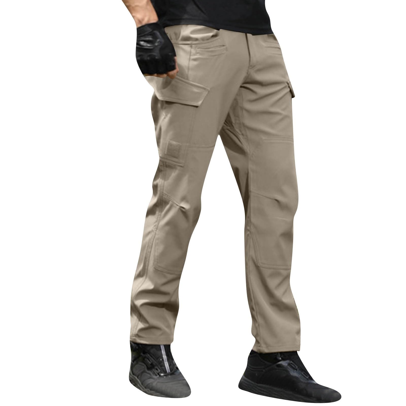 Baggy Sweatpant Men Outdoor Waterproof Hiking Cargo Work Pants Stretch Multi Pockets Lightweight Tactical Pant