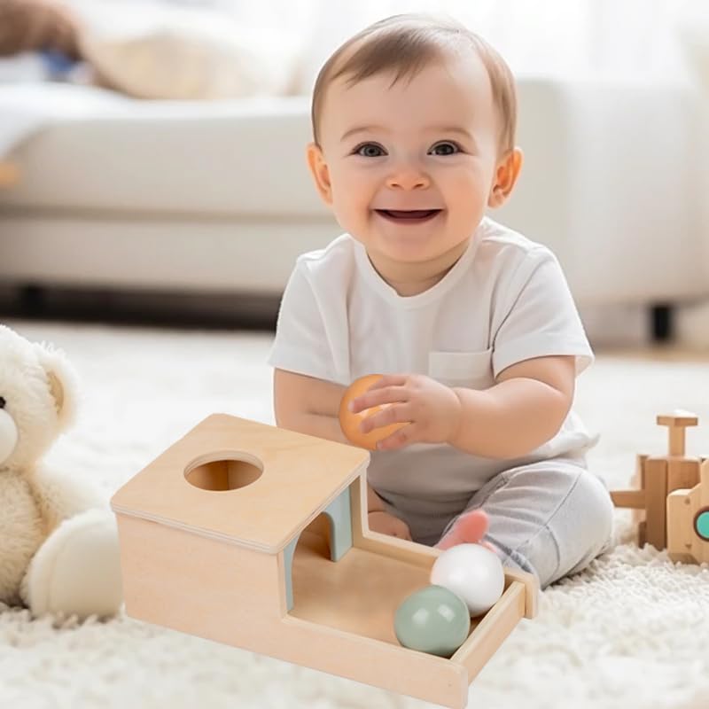 Image of Adena Montessori 6 in 1 Sensory Play Kit 7-12 Months Baby | Made for newborns to build motor skills & hand-eye coordination, it brings diverse sensory play with smooth wooden toys.