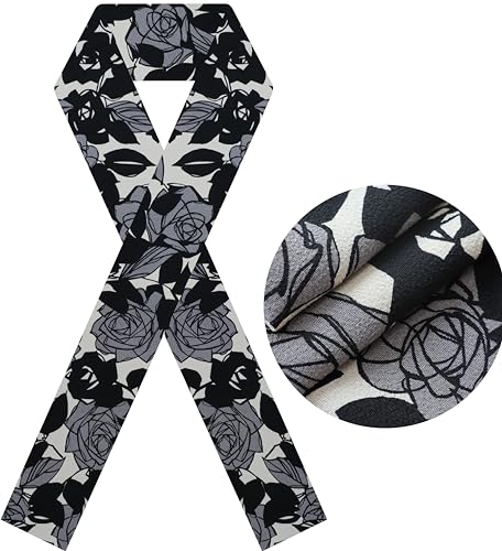 【バリエーション豊富】おしゃれ半衿 半襟(コットン・ちりめん・無地・レース )洗える半衿 着物 振袖 袴 入学卒業式 普段着物 和装小物 くろ 薔薇, ちりめん)