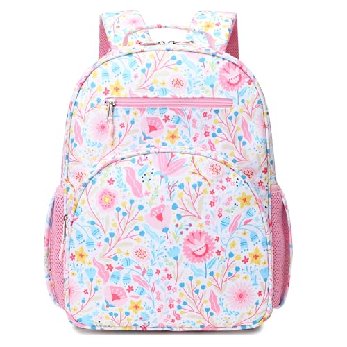 abshoo Cute Lightweight Kids Backpacks for Girls Kindergarten Elementary School Backpack for Girls ages 4-8 (Flower)