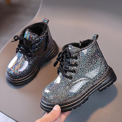 Snow Boots Little Kid Shoes Side Zipper Booties Fashion Boots Low Heel Short Booties Winter Snow Boots2