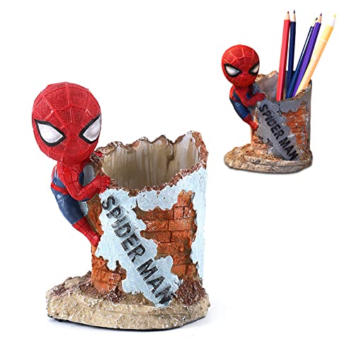 SHANHAIKX Stiftehalter,Klassischer Spiderman-Retro,Stifthalter Bleistift Aufbewahrungsbox,Stiftehalter,Büroszubehör Süße Cartoon Stifteköcher,für Büroszubehör tifthalter Organizer Stiftebecher Cover