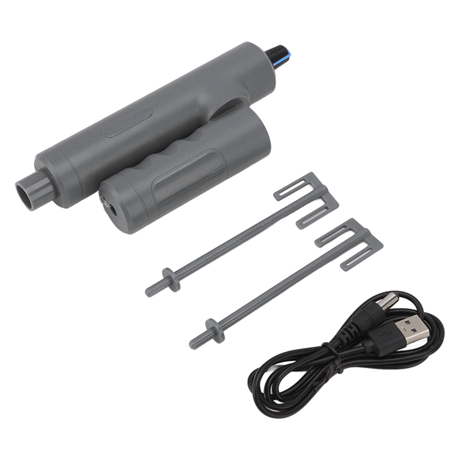 Hztyyier Mezclador de Epoxi Eléctrico, Mezclador de Resina Epoxi con Carga USB Ahorre Esfuerzo Incluso Mezclando para Mezclar Pintura (Gris)