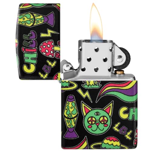 Encendedor Zippo con diseño Glowing Chill negro miniatura 3