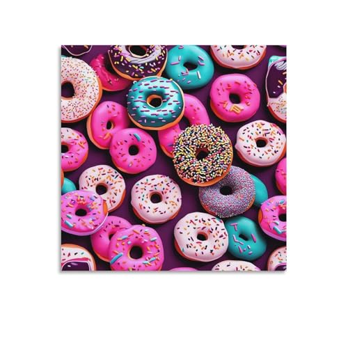 Impression sur toile abstraite donut haut de gamme AQRJLPM 70cm