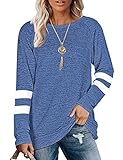 jersey azul marino mujer amazon ✨【Ocasión adecuada】: La sudadera para damas es perfecta para el trabajo, todos los días, las vacaciones, las citas, los deportes, la escuela y la ropa de calle para un look moderno en primavera, otoño e invierno.