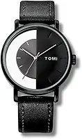 Relógio "Modern Times" Unissex – Aço Inoxidável, Couro, Quartz, 40 mm, Transparente, Estilo Moderno e Autêntico – Acompanha Caixa Premium