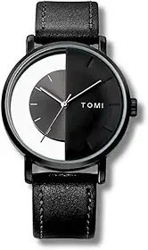 Relógio "Modern Times" Unissex – Aço Inoxidável, Couro, Quartz, 40 mm, Transparente, Estilo Moderno e Autêntico – Acompanha Caixa Premium