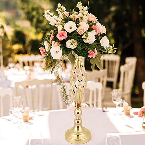 10 PCS Gold Flower Stand Centerpiece, Wedding Table Gold Flower Stand Vases Centerpiece Decorations for Wedding, Birthday Party and Other Holiday Event - Image 8