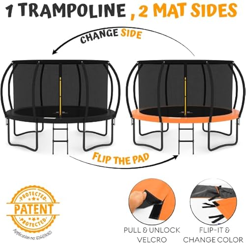 image for JUMPZYLLA Trampoline Outdoor 8FT 10FT 12FT 14FT 15FT 16FT with Enclosu