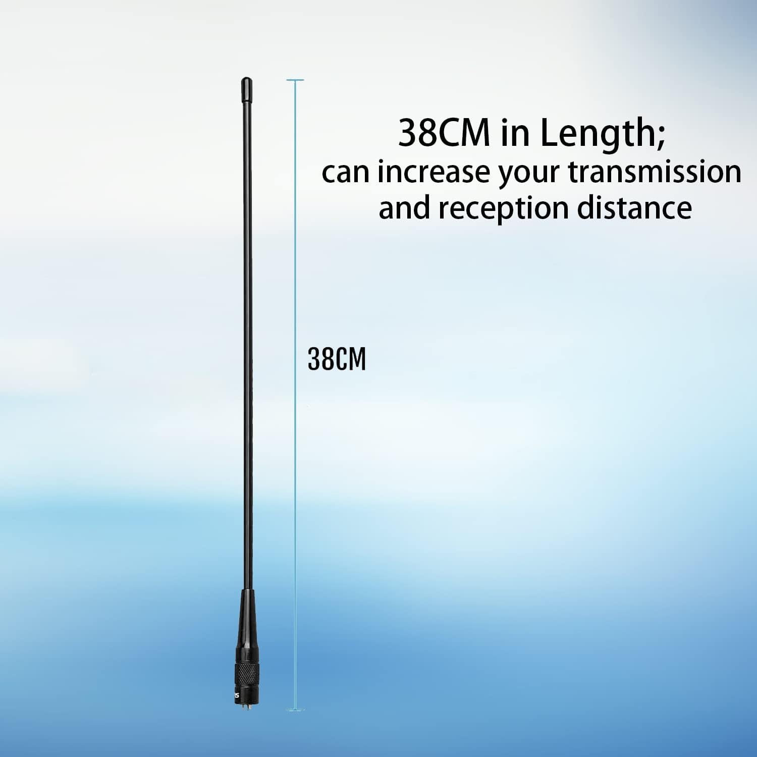 Retevis RHD771 Antenna SMA-F Doppia Banda UHF/VHF per Walkie Talkie RT5 RT5R RT5RV RT6 RT7 RT21 H777 Baofeng UV-5R BF-888S (2 Pezzi)