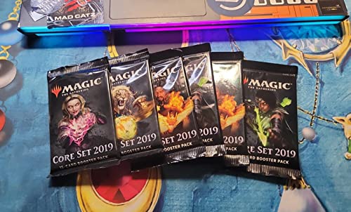 MTG 6 (Six) Packs - Magic: The Gathering Core Set 2019 Booster Packs (6 Pack - 2 Player Draft Lot)