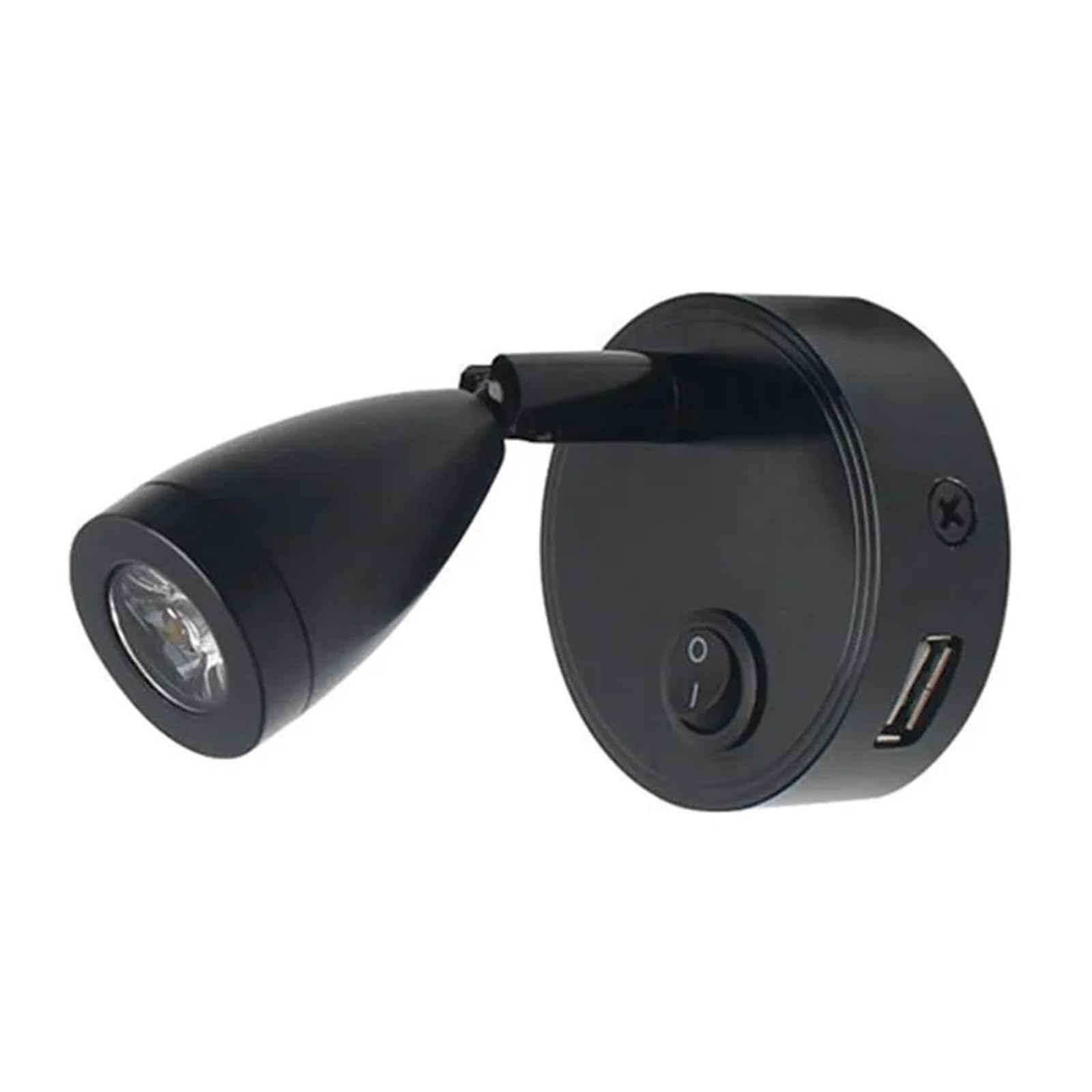 GDBAGKDQK 2pcs 12V 24V Reading Light LED RV Interior 2W with USB Port 5V 2A Swith Spotlight for Boat Yacht Caravan Camper Trailer Dorm 3 Color Bright Lights