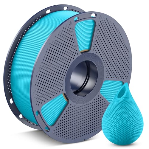 Image of SUNLU 3D Printer Filament PETG Filament 1.75mm, Less Stringing Good Layer Adhesion High Toughness, PETG Filament 1.75 ±0.02mm, 1kg Spool(2.2lbs), Cyan