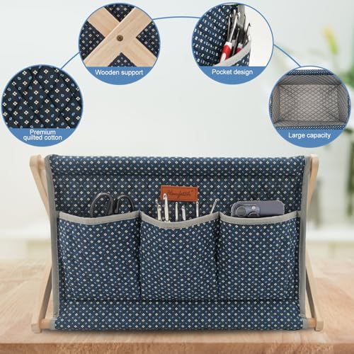 Image of Yarn Caddy Large Size Yarn Storage Organizer for Yarn Skeins-Organizer for Crochet Hooks Knitting Needles Other Accessories