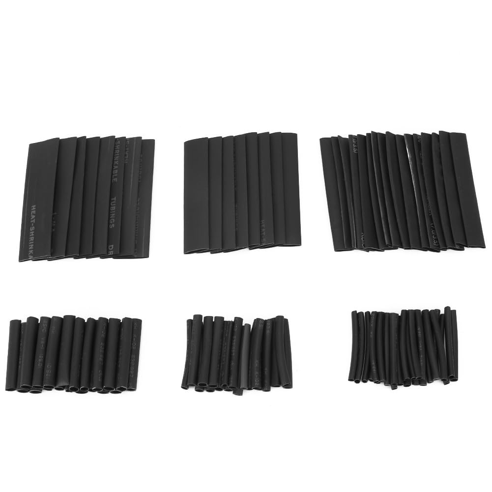 Kit De Gaines Thermorétractables - Gaines Thermorétractables | Gaine Thermorétractable Industrielle 127X - 7 Tailles | Assortiment De Manchons Industriels Pour Câbles Électriques | Protection D'isolat