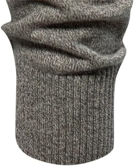 Men's Stand Up Collar Cotton Ribbed Knitted Cardigan Solid Color Casual Loose Button Design Knitted Cardigan Sweater